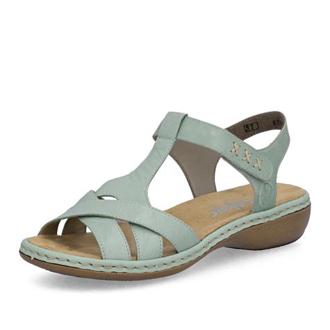 Dámske sandále RIEKER 65919-52 zelená S6