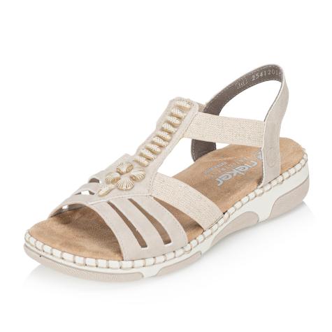 Dámske sandále RIEKER 66201-62 béžová S6