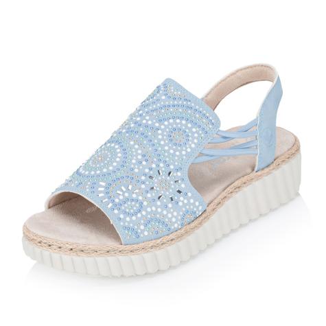 Dámske sandále RIEKER 69246-10 modrá S6