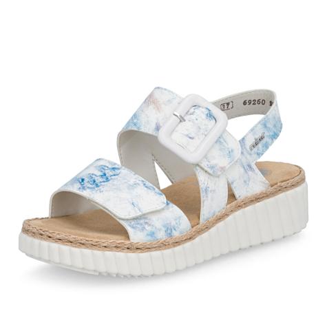 Dámske sandále RIEKER 69260-90 biela S6