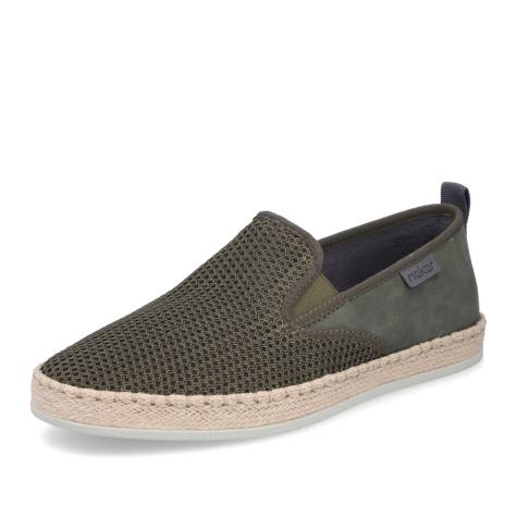 Pánské mokasíny RIEKER B2661-54 zelená S6