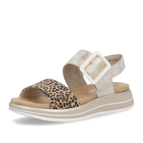 Dámske sandále REMONTE D1J53-91 zlatá S6