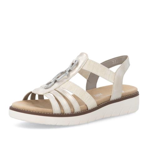 Dámske sandále REMONTE D2041-90 zlatá S6