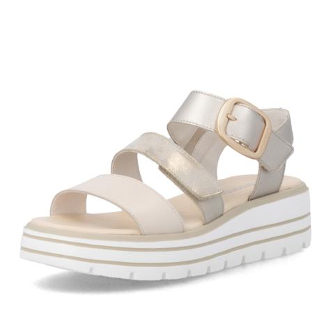 Dámske sandále REMONTE D3N50-90 zlatá S6