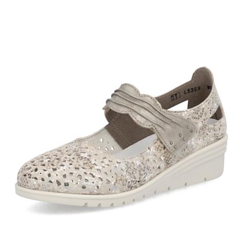 Dámské baleríny RIEKER L5359-90 béžová S6