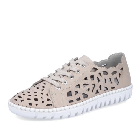 Dámské polobotky RIEKER M2315-60 béžová S6