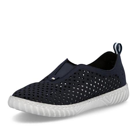 Dámske mokasíny RIEKER N0965-14 modrá S6