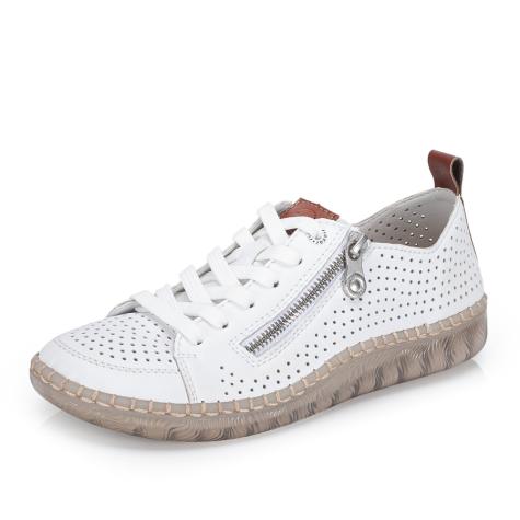Dámské polobotky RIEKER N2405-80 bílá S6