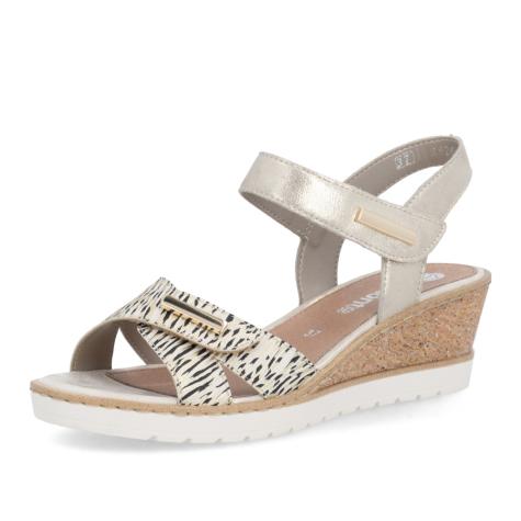 Dámske sandále REMONTE R6266-90 zlatá S6