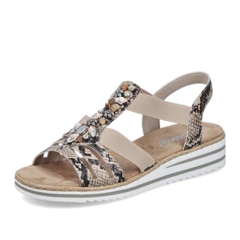 Dámské sandály RIEKER V0649-20 béžová S6