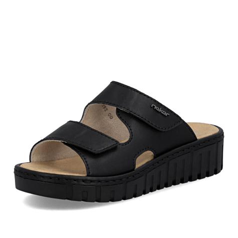 Dámske šľapky RIEKER V1392-00 čierna S6