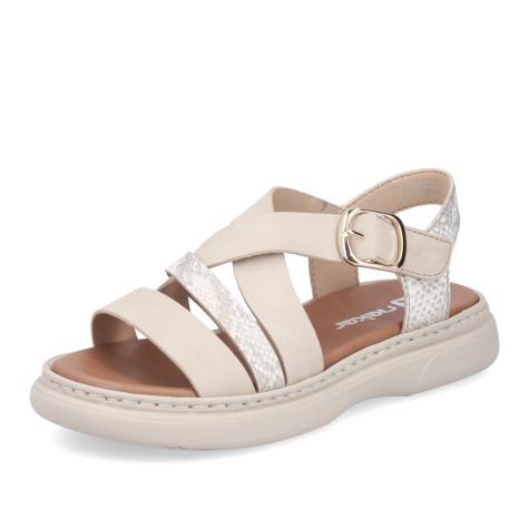 Dámske sandále RIEKER V3063-62 béžová S6
