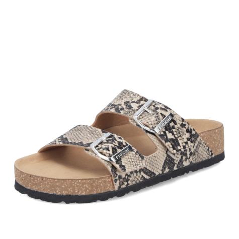 Dámske šľapky RIEKER V6391-20 béžová S6