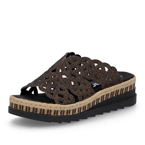 Dámske šľapky RIEKER V7992-24 hnedá S6