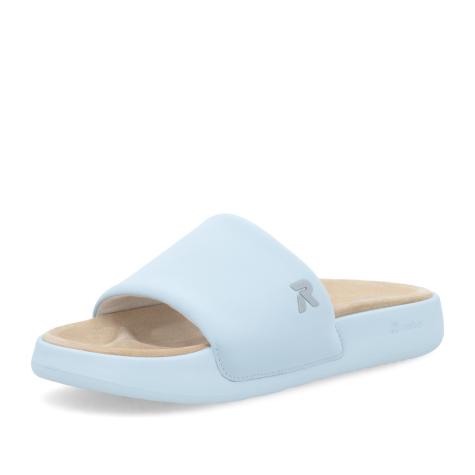 Dámske šľapky RIEKER W3250-12 modrá S6