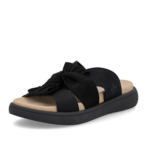 Dámske šľapky RIEKER V1550-00 čierna S6