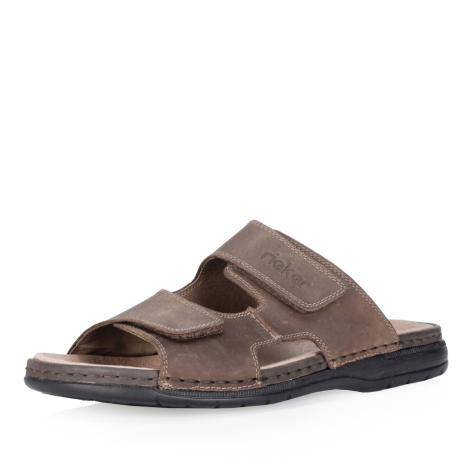 Pánske šľapky RIEKER 25592-25 hnedá S5