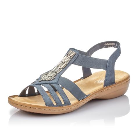 Dámske sandále RIEKER 60800-14 modrá S5