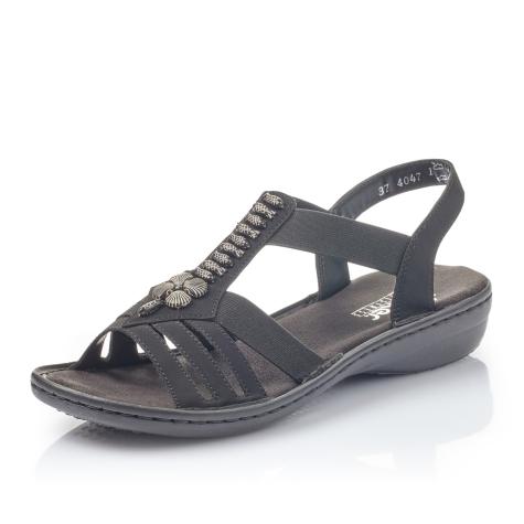 Dámske sandále RIEKER 60806-00 čierna S5