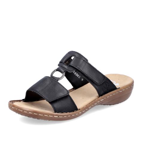 Dámske šľapky RIEKER 60885-00   BLACK   F/S5