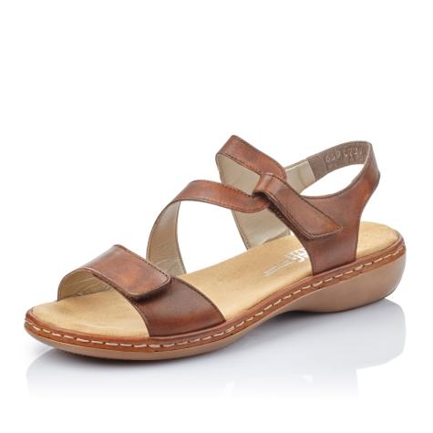 Dámské sandály RIEKER 659C7-24 hnědá S5