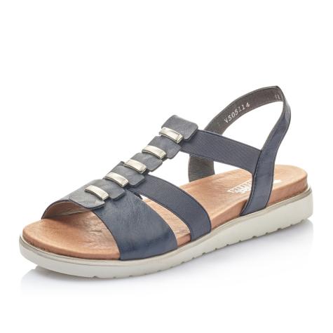 Dámske sandále RIEKER V5051-14 modrá S4