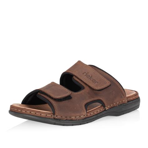 Pánske šľapky RIEKER 25559-25 hnedá S5