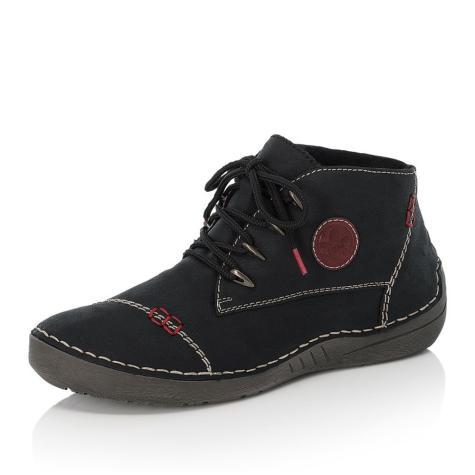 Dámska členková obuv RIEKER 52502-00 čierna W4
