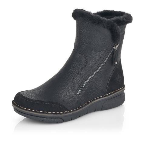 Dámska členková obuv RIEKER 73371-00 čierna W5