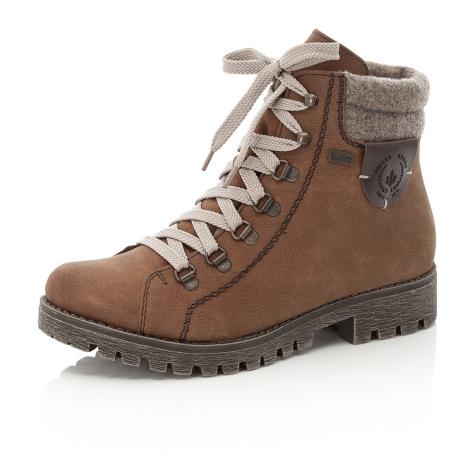 Dámska členková obuv RIEKER 785F8-22 hnedá W5