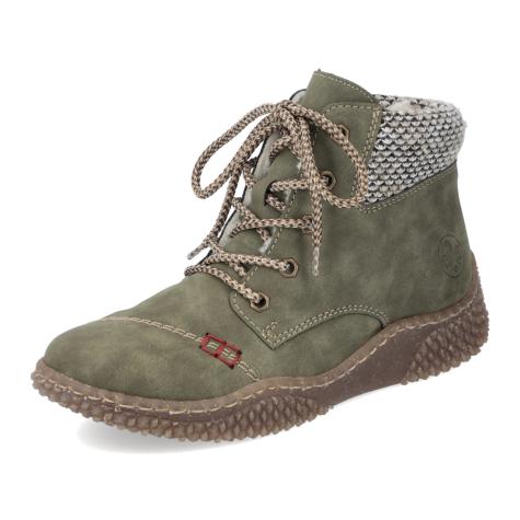 Dámska členková obuv RIEKER Y8441-54 zelená W4
