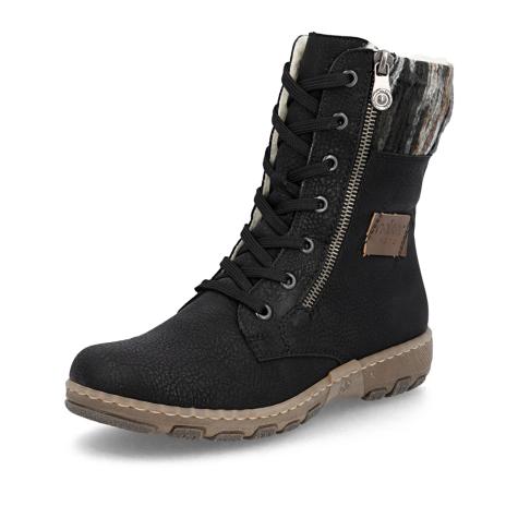 Dámska členková obuv RIEKER Z0123-01 čierna W5