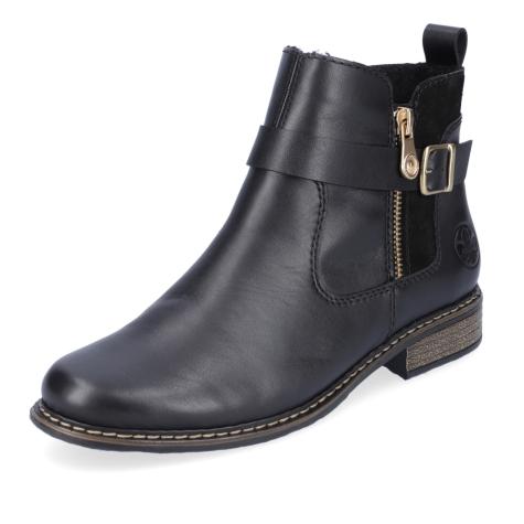 Dámska členková obuv RIEKER Z4959-00 čierna W5