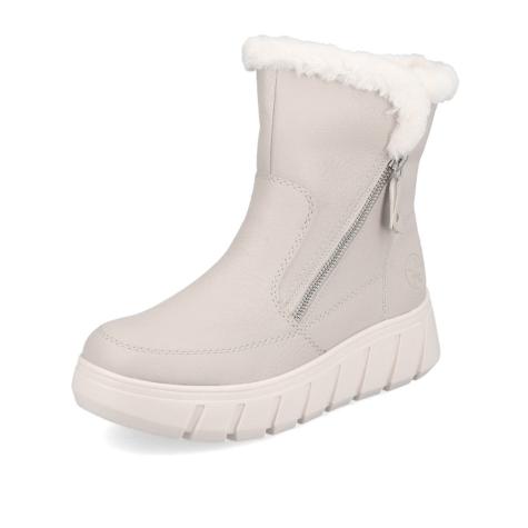 Dámska členková obuv RIEKER Y3581-60 béžová W5