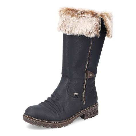 Dámské kozačky RIEKER Z4751-00 černá W4
