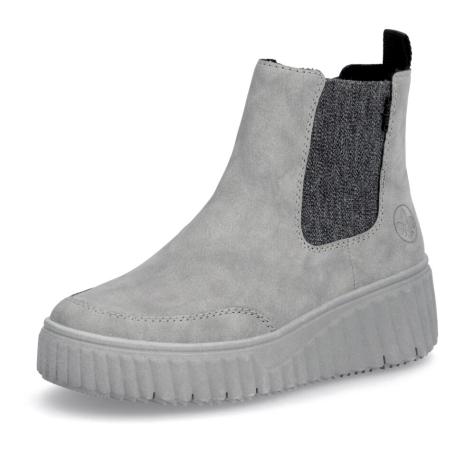 Dámska členková obuv RIEKER N2553-40 sivá W5