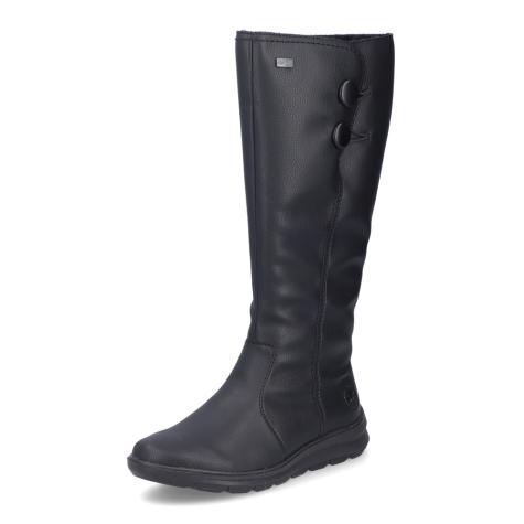 Dámské kozačky RIEKER Z0090-00 černá W4