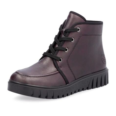 Dámska členková obuv RIEKER Y3407-35 červená W4