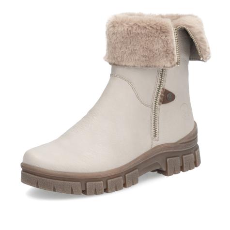 Dámska členková obuv RIEKER Z1182-60 béžová W4