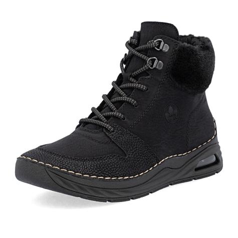 Dámska členková obuv RIEKER 44555-00 čierna W5