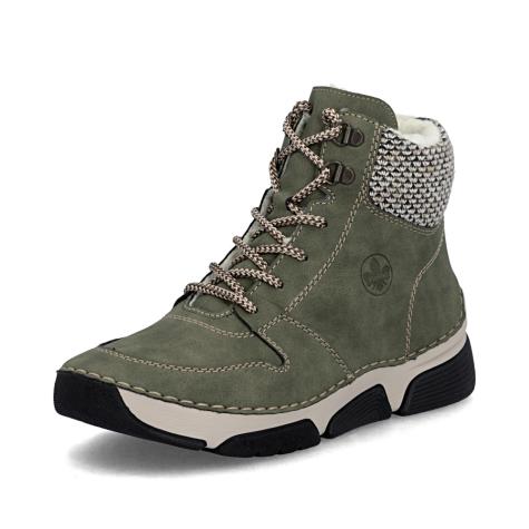 Dámska členková obuv RIEKER 45955-54 zelená W5