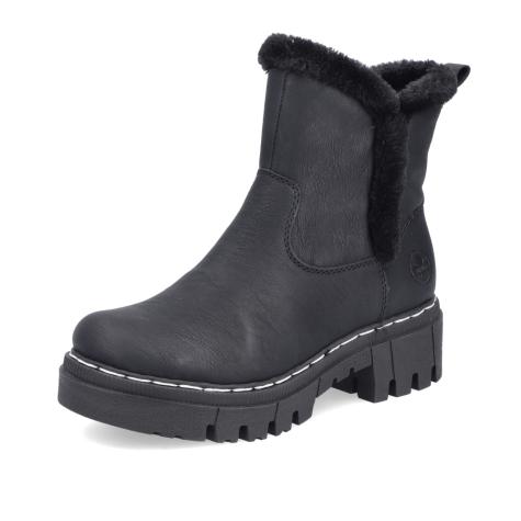Dámska členková obuv RIEKER 74082-00 čierna W5