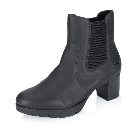 Dámska členková obuv RIEKER 77674-00 čierna W5