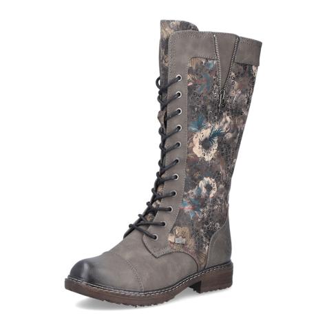 Dámske čižmy RIEKER 94731-90 sivá W5