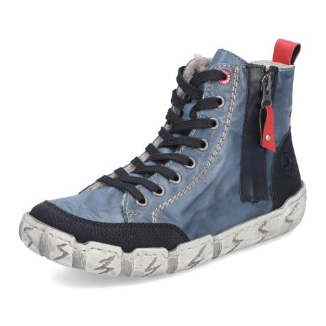 Dámska členková obuv RIEKER L0370-14 modrá W5