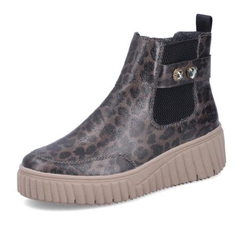 Dámska členková obuv RIEKER N2556-42 sivá W5