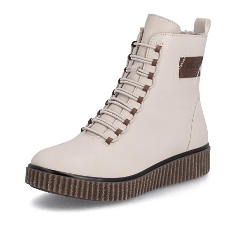 Dámska členková obuv RIEKER Y4352-60 béžová W5