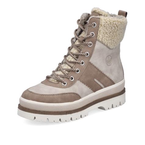 Dámska členková obuv RIEKER Y6230-62 béžová W5