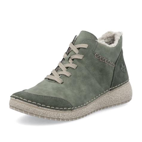 Dámska členková obuv RIEKER 50906-54 zelená W5