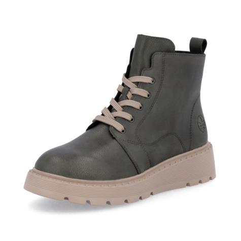 Dámska členková obuv RIEKER 70405-52 zelená W5